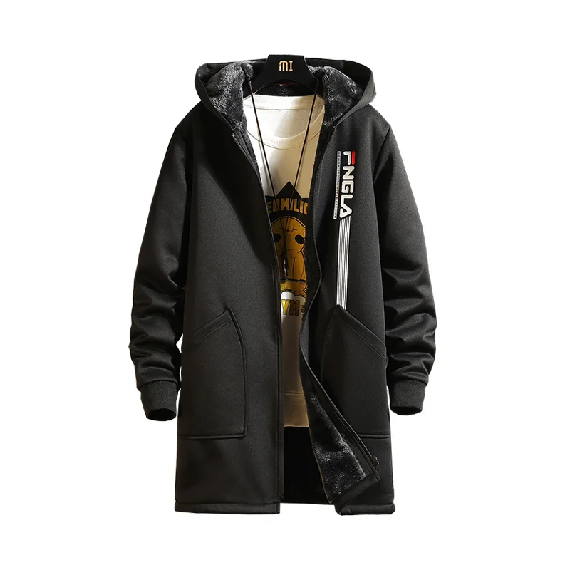 2025 nuevo estilo chaqueta de invierno para hombre, abrigos gruesos de tendencia a la moda, gabardina gruesa y cálida de estilo informal holgado para hombre, talla M-5XL