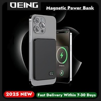 Ultra Thin Alloy MacSafe Power Bank Magnetic Wireless Charger Portable External Battery For iPhone Samsung Xiaomi Phone AirPods