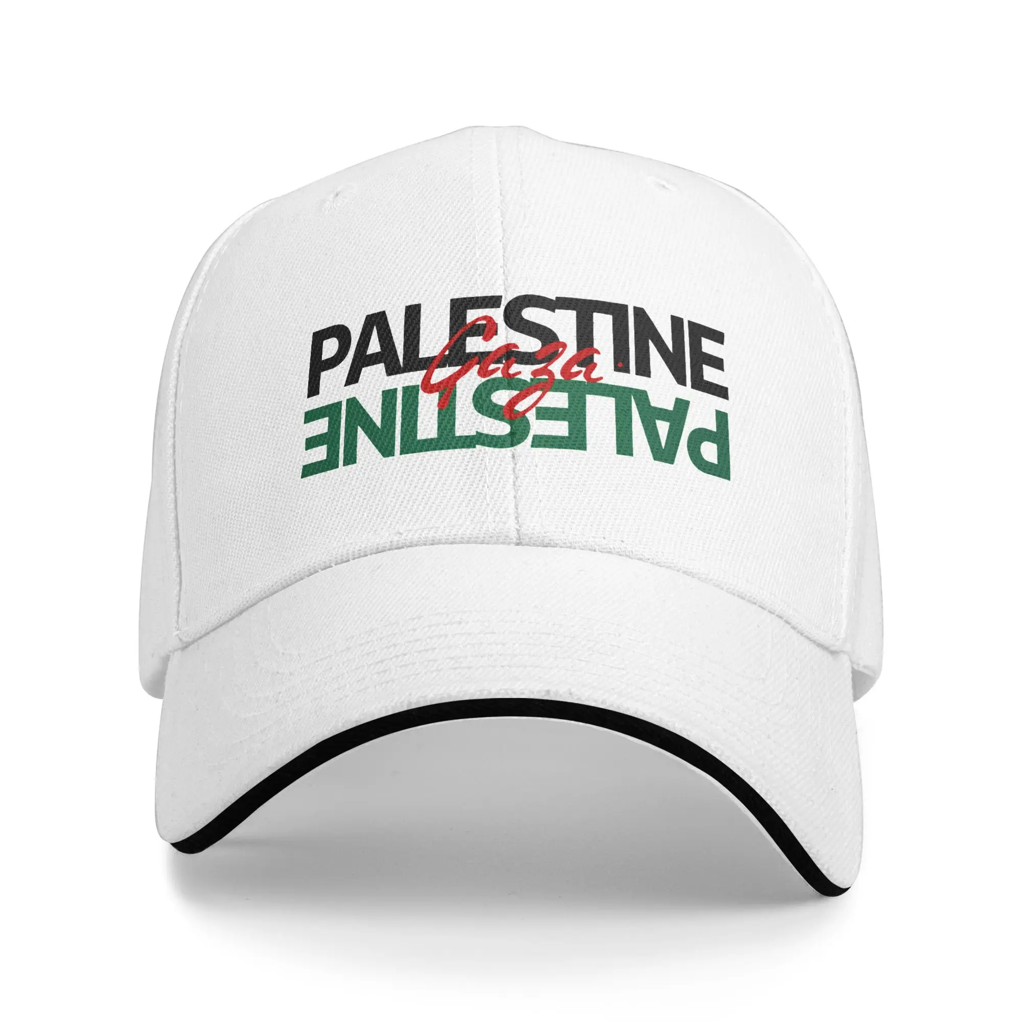 Palestine Gaza Mirror Text Baseball Cap  Tennis Skate Wholesale Trucker Hat Men Women y2k Retro Custom Logo Snapback Cap