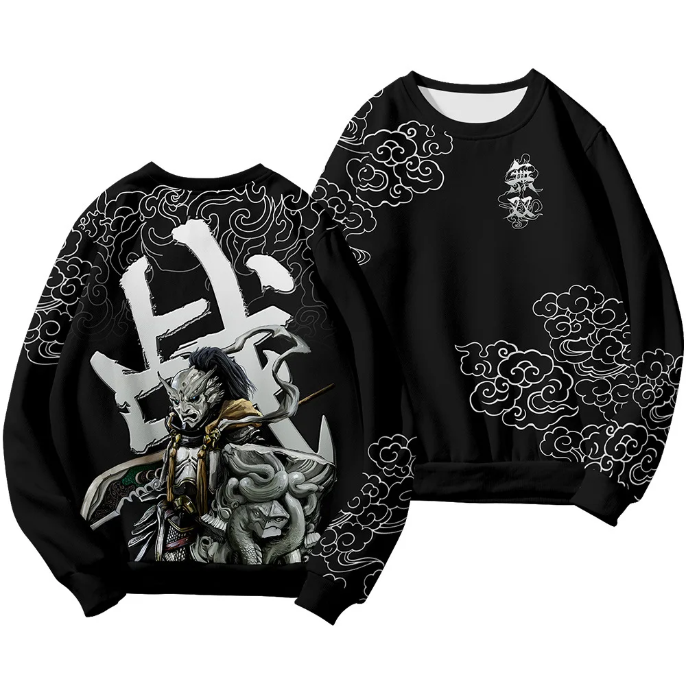 

3D Print Vintage Graphic Men's Sweatshirt Autumn Winter Casual Breathable O-Neck Top Fashion Creative Design Long Sleeve Clothes