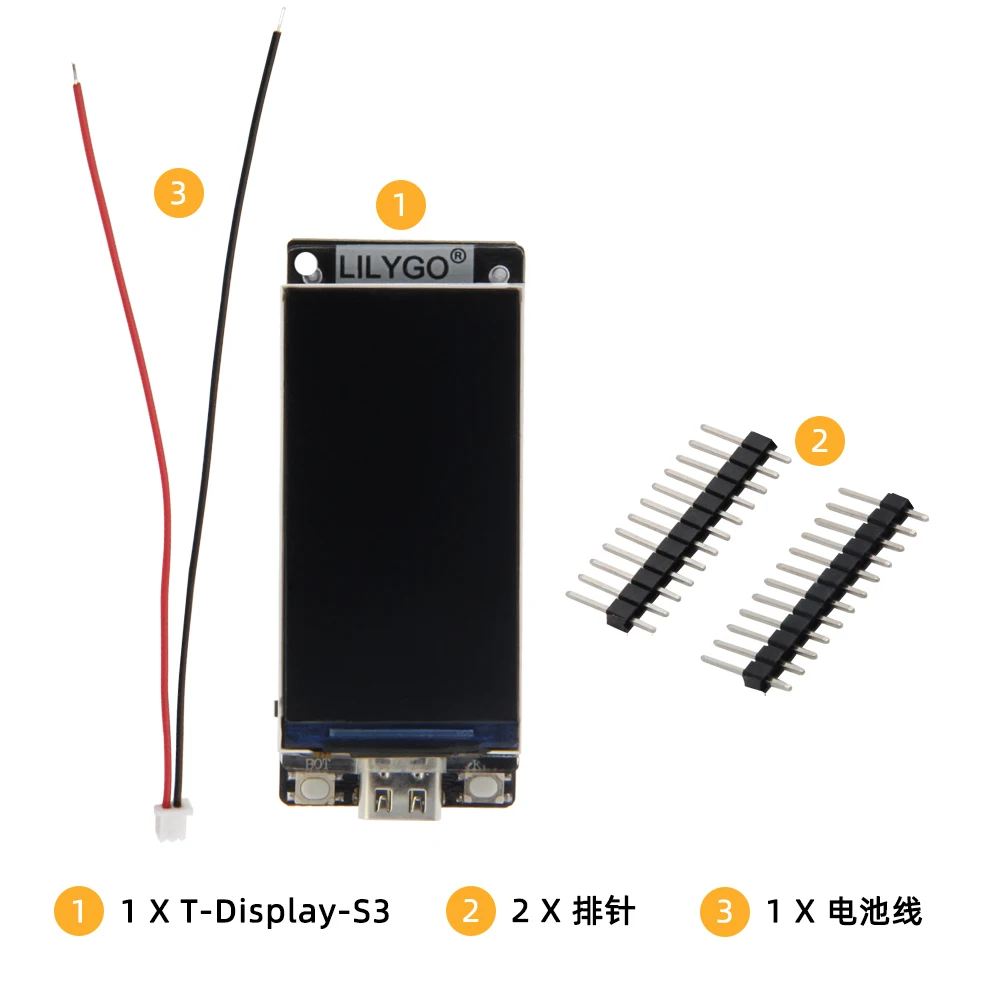 LILYGO T-Display-S3 1,9-calowy wyświetlacz LCD z modułem bezprzewodowym WiFi i Bluetooth 5.0 — zdjęcie produktu 2