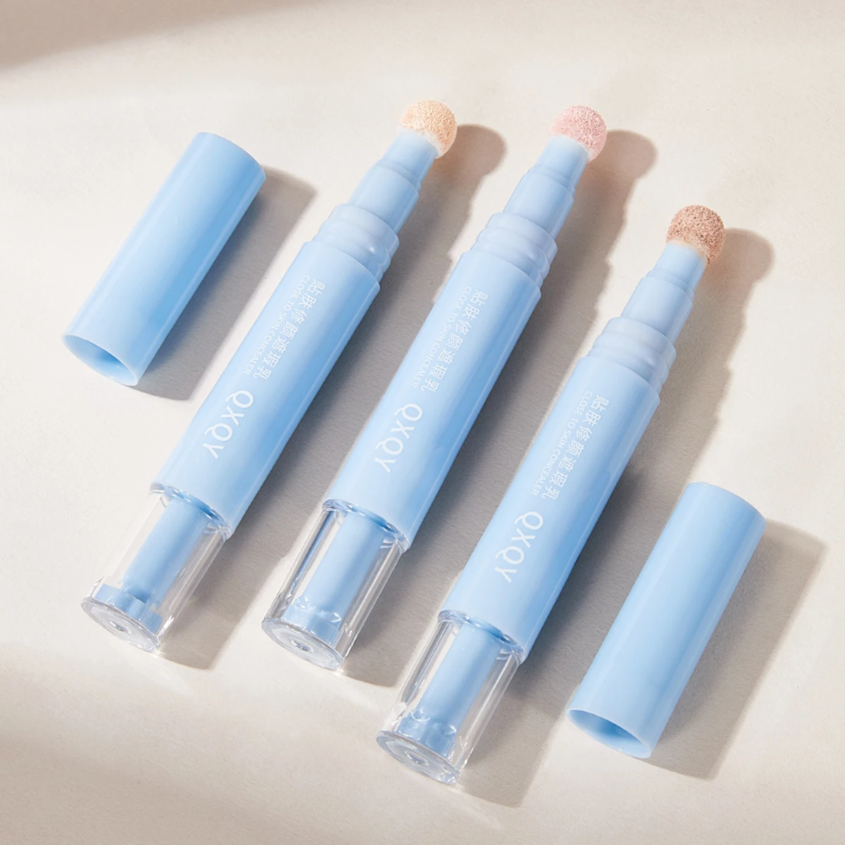 QXQY スキンリペア コンシーラー ペン スポンジ コンシーラー 自然に明るくなる カバー 傷 保湿とフィット感