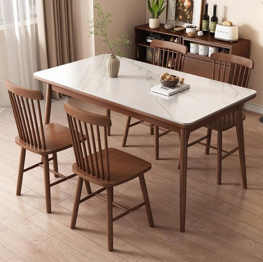 

Modern Wooden Dining Set, Hotel, Residential, Commercial Dining Table and Chairpromote sales