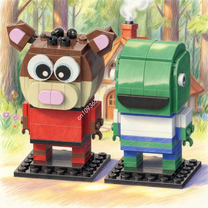 

186pcs MOC Brickheadz Carolina Hurricanes Mascot Model Building Blocks Architecture Christmas Gifts Toy Creative Education Idea