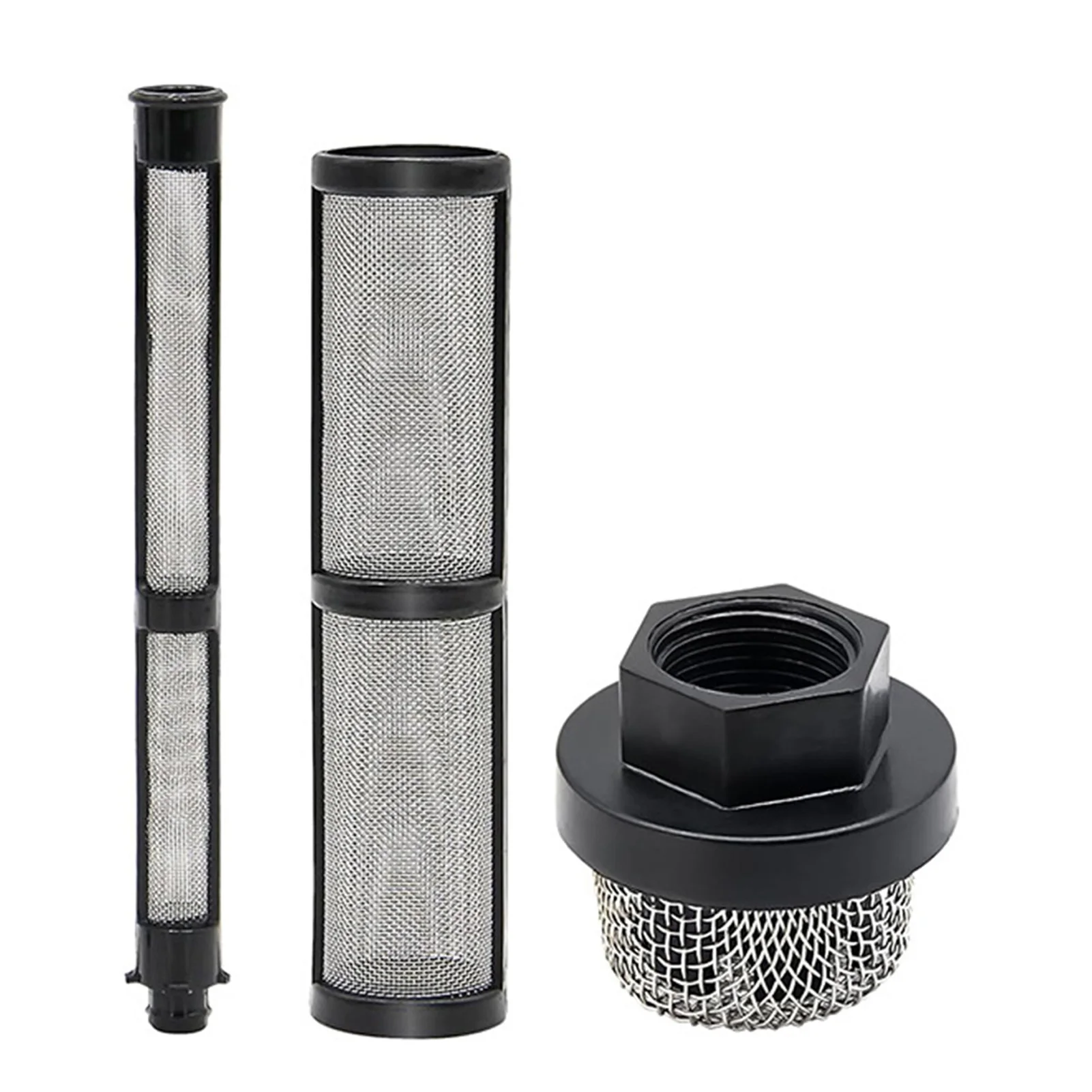 Kit de filtro de máquina de pulverización sin aire, Red de filtro de acero inoxidable no fácil de deformar, adecuado para modelos 390, 395, 490, 495, 595