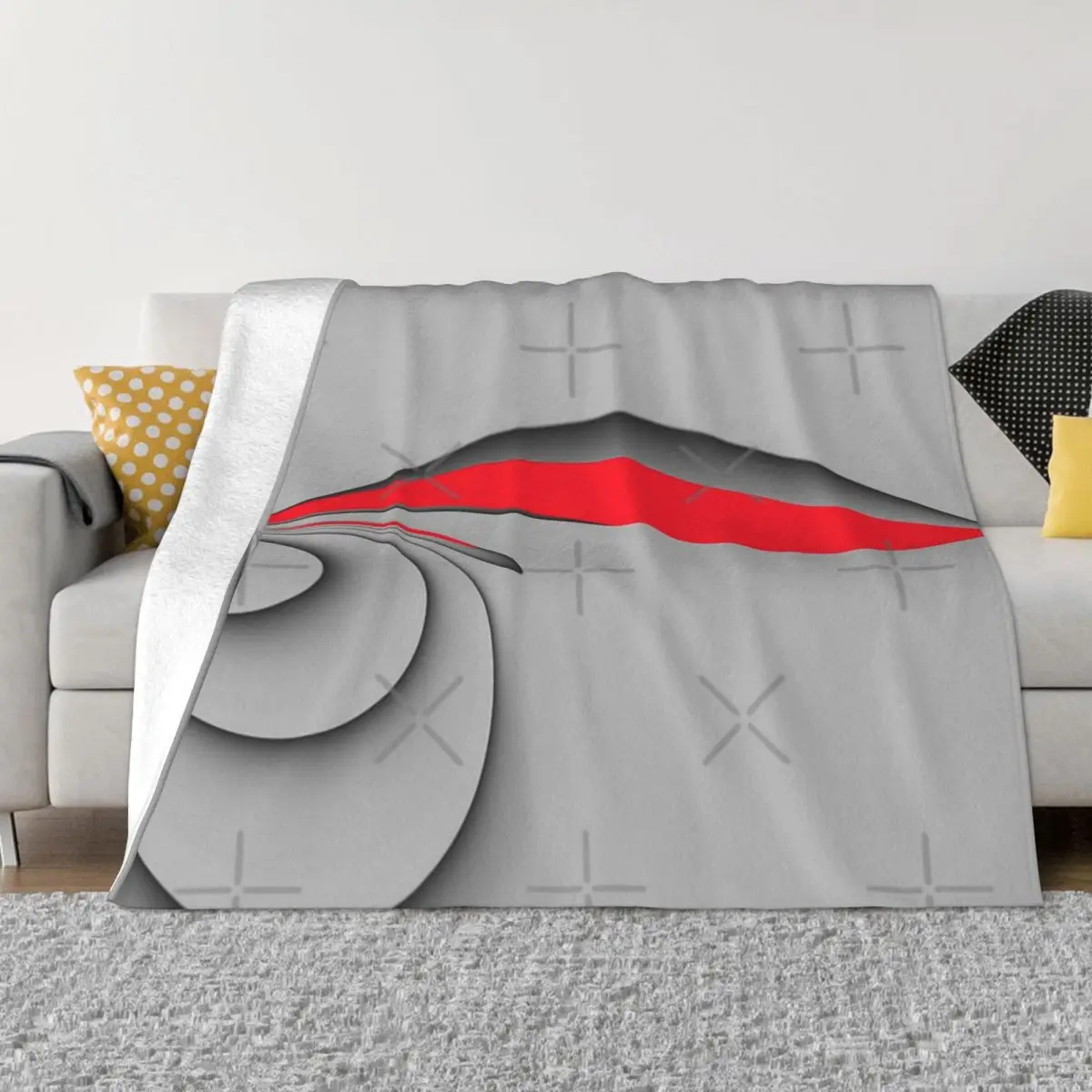 

Grey And Red Home Blanket Throw Blanket Blankets And Throws Throw Blanket