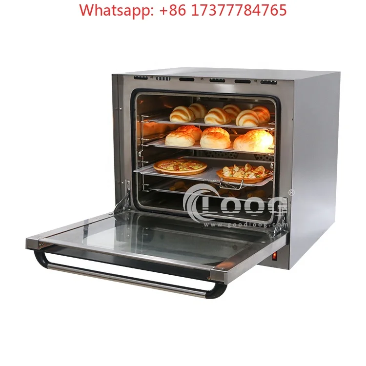 Electric Non Stick Toaster Baking Oven, Commercial Bakery Convection Equipment for Pizza