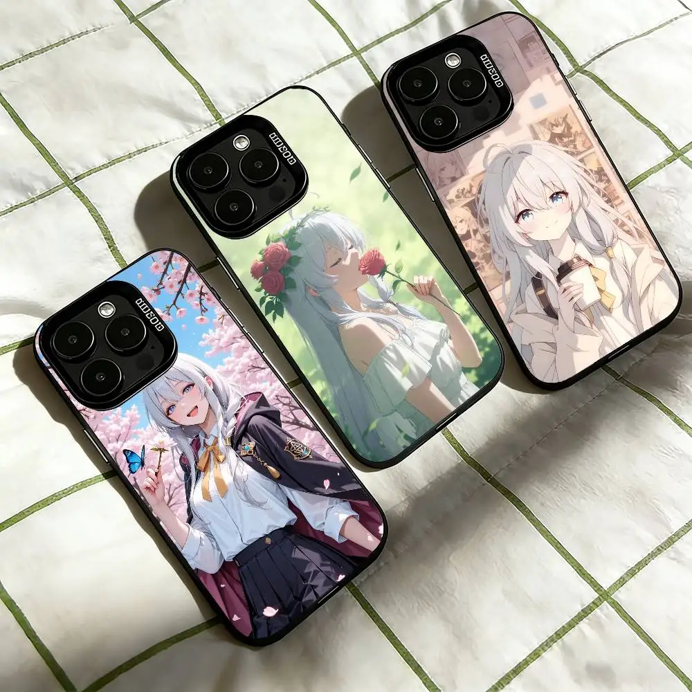 

The Journey of E-Elaina Phone Case For iPhone 17,16,15,14,13,12,11 Plus,Pro Max,XS,Colorful Silver Phone case Funda Cover
