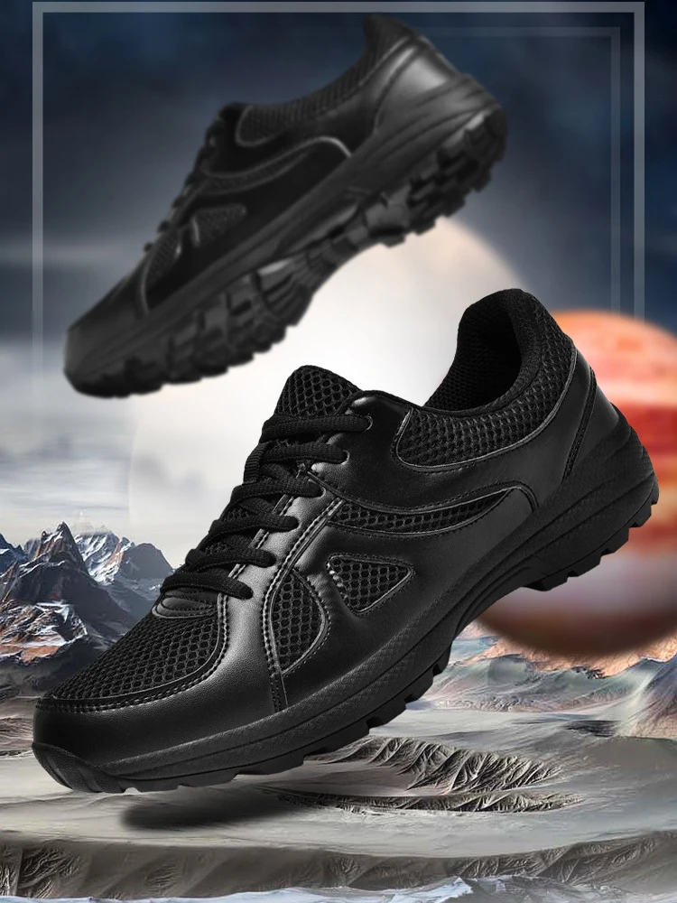 

Мужские тренировочные кроссовки Paul, черные, для работы, безопасные, дышащие, с амортизацией, для бега, для физической подготовки, военной подготовки, Liberation G...