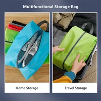 Dustproof Shoes Storage Bags Travel Portable Nylon Shoes Bag with Sturdy Zipper Pouch Case Waterproof Pocket Shoes Organizer 4