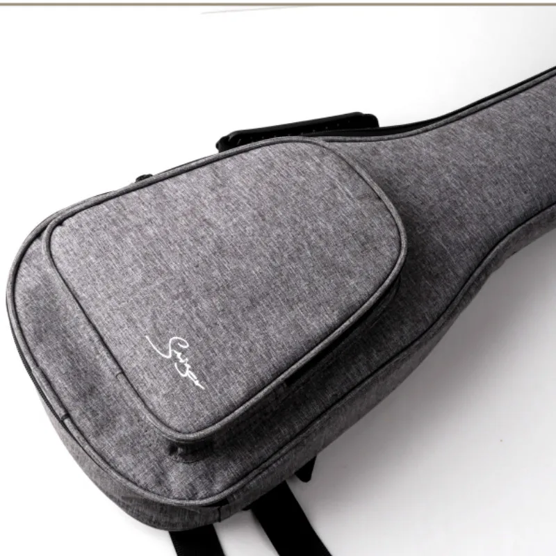 Ukulele Bag Case Waterproof Electric 21 23 26 Inch Soprano Concert Tenor Backpack Carry Gig Uku Accessories Simple Gray Backpack