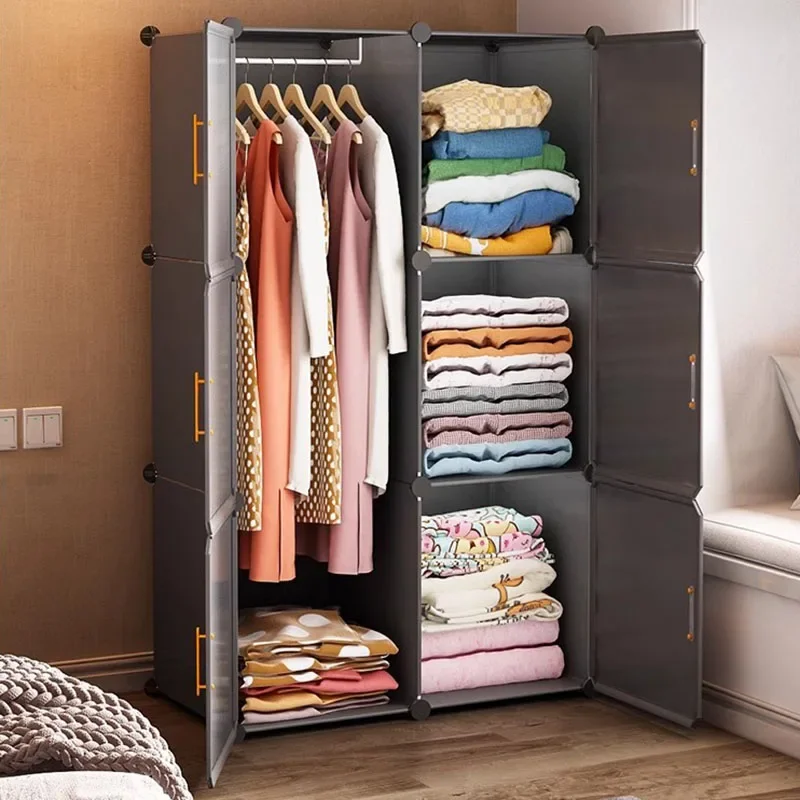 Cube Shelves Wardrobe Storage Fabric Simple Nordic Organizer Minimalist Foldable Wardrobe Modular Home Furniture