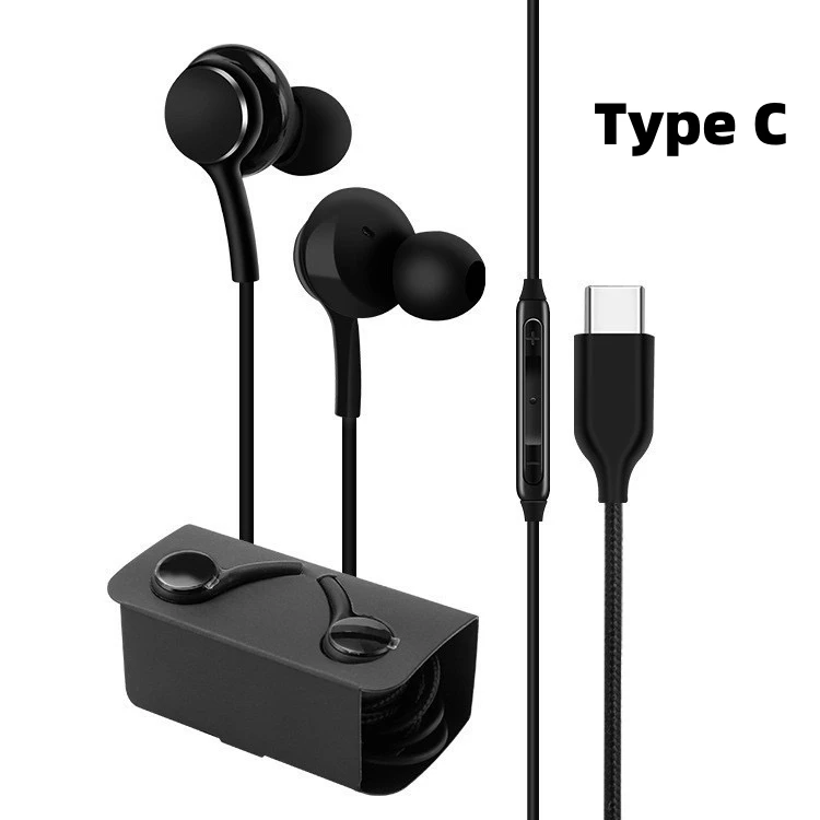 Type C Bedrade Oortelefoon Voor Samsung Galaxy S23 S21 S22 Ultra Plus 3.5mm Oordopjes Hoofdtelefoon A54 A34 A53 A53 Accessoires