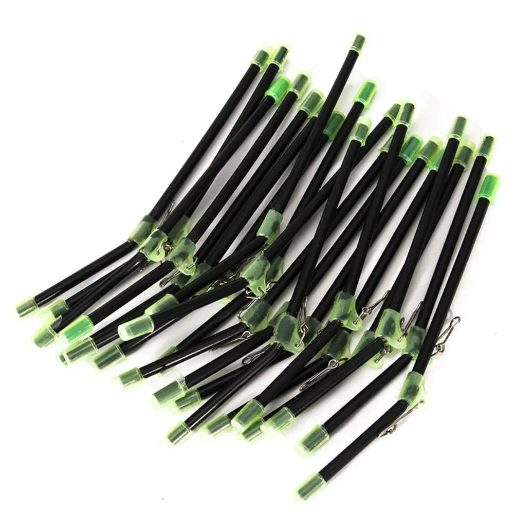 20pcs Scale Connector Fishing Balance Connector Fishing Feeder Tools Plastic Anti-Tangle Feeder With Snaps Green Black