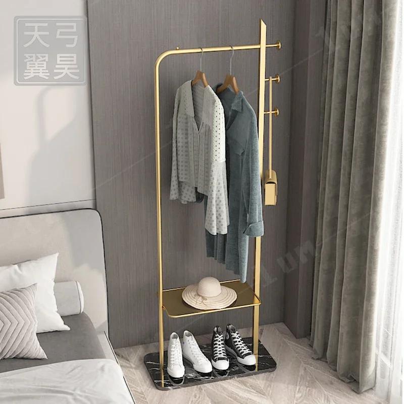 Open Wardrobes Hall Rack Industrial Clothing Removable Shelf Gold Clothes Hangers Boutique Storage Large Couple Wardrobe Racks