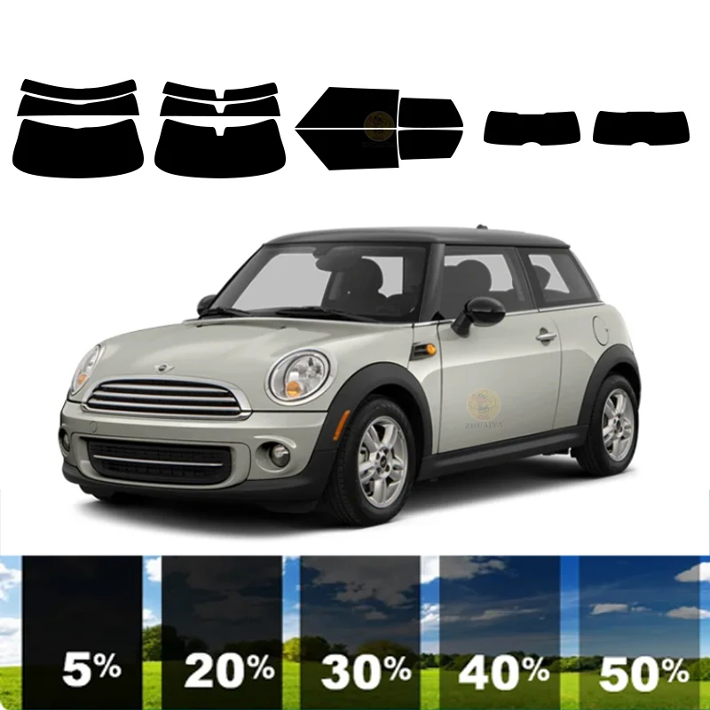 

precut Removable Window Tint Film For Car 100% UVR 5%-70%VLT Heat Insulation Carbon ﻿For MINI COOPER 2 DR HARDTOP 2007-2013