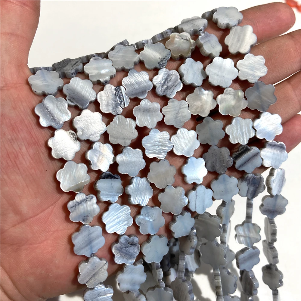 Colorful Plum Blossom Shell Charms Natural Mother Of Pearl Shell Flower Beads for Jewelry Making DIY Bracelet Necklace Accessory image 5