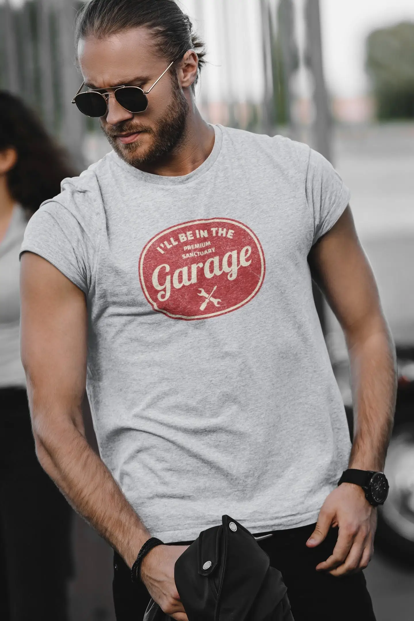 I'll be In The Garage T Shirt Funny Men Fathers Day Dad Mechanic Husband Handyman s