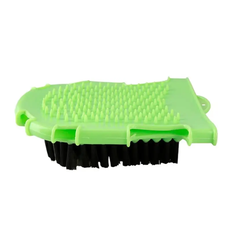 

Horse Soft Brush Double-Sided Ergonomic Handheld Livestock Brush Versatile Grooming Tool For Bathing Washing Shedding Scratching