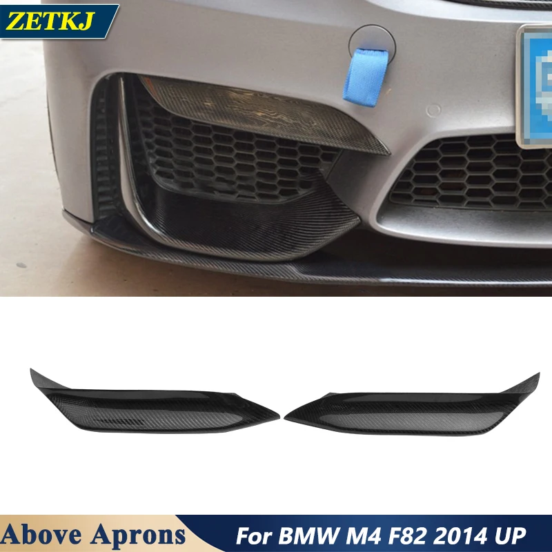 Carbon Fiber Material Front Bumper Above Aprons For BMW M4 F82 Car Tuning 2014 Up