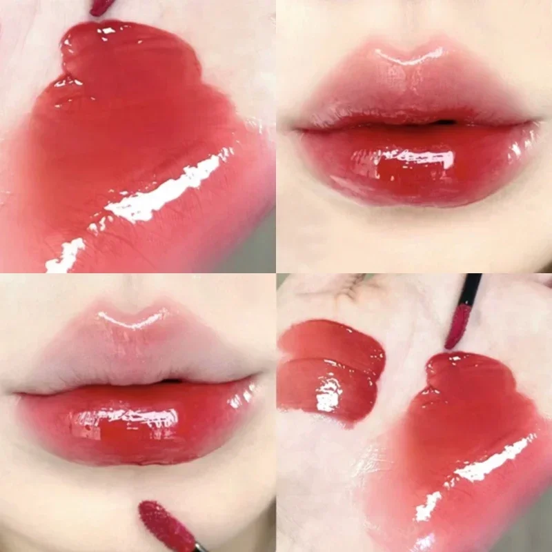 6 Colors Jelly Liquid Lip Gloss Waterproof Non-stick Long Lasting Moisturizing Mirror Water Lip Glaze Women Lipstick Cosmetics