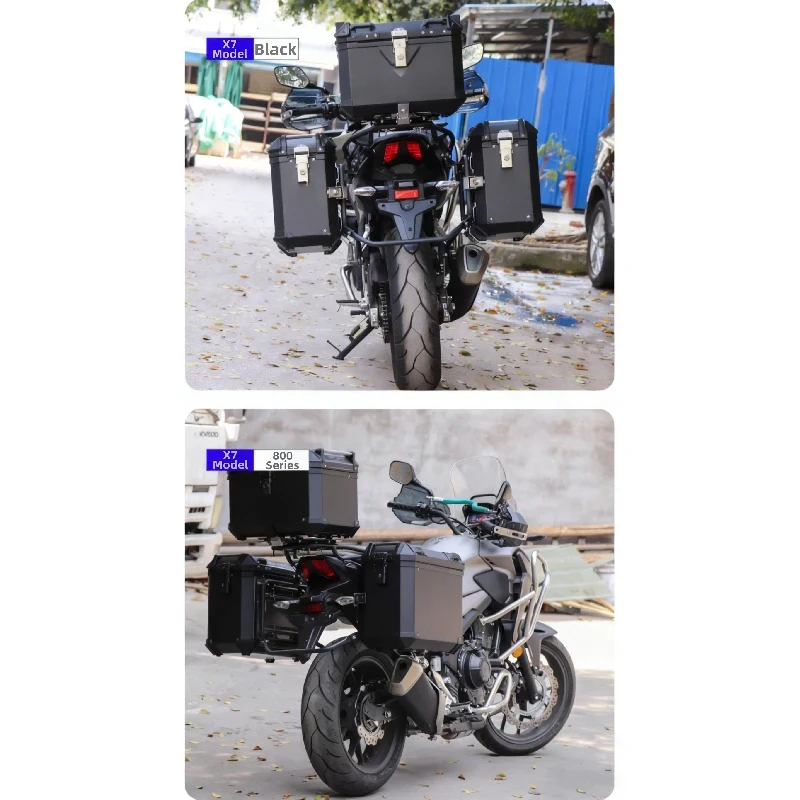 Best 129L Aluminum Alloy Motorcycle Side Box Pannier with Quick-Release Universal Mounting for Easy Removal Lifetime Warranty
