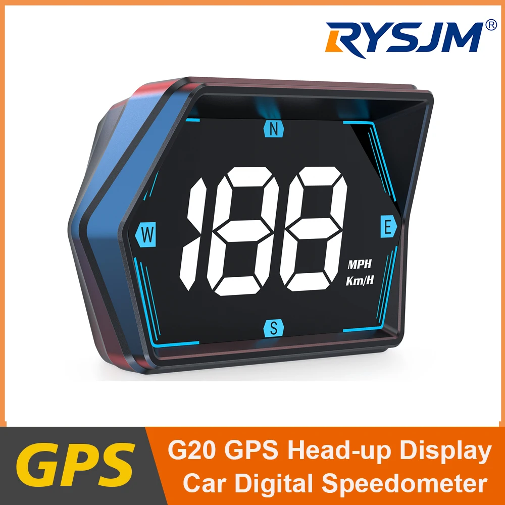 G20 Car Universal HUD head-up Display GPS Speeding Big Font Overspeed Alarm Driving Speed For Cars Electronic Accessories Custom
