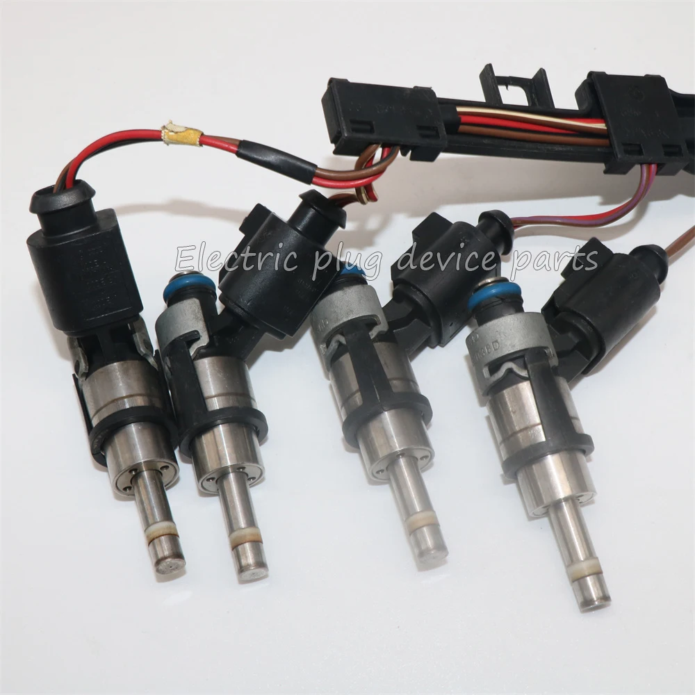 06D133036D Fuel Injector with Harness for VW Golf V Audi A3 2.0 FSI A6 C6