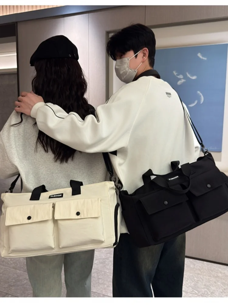 

Большая дорожная сумка большой вместимости, легкая многофункциональная сумка для деловых поездок, сумка через плечо с отделением для влажных и сухих вещей