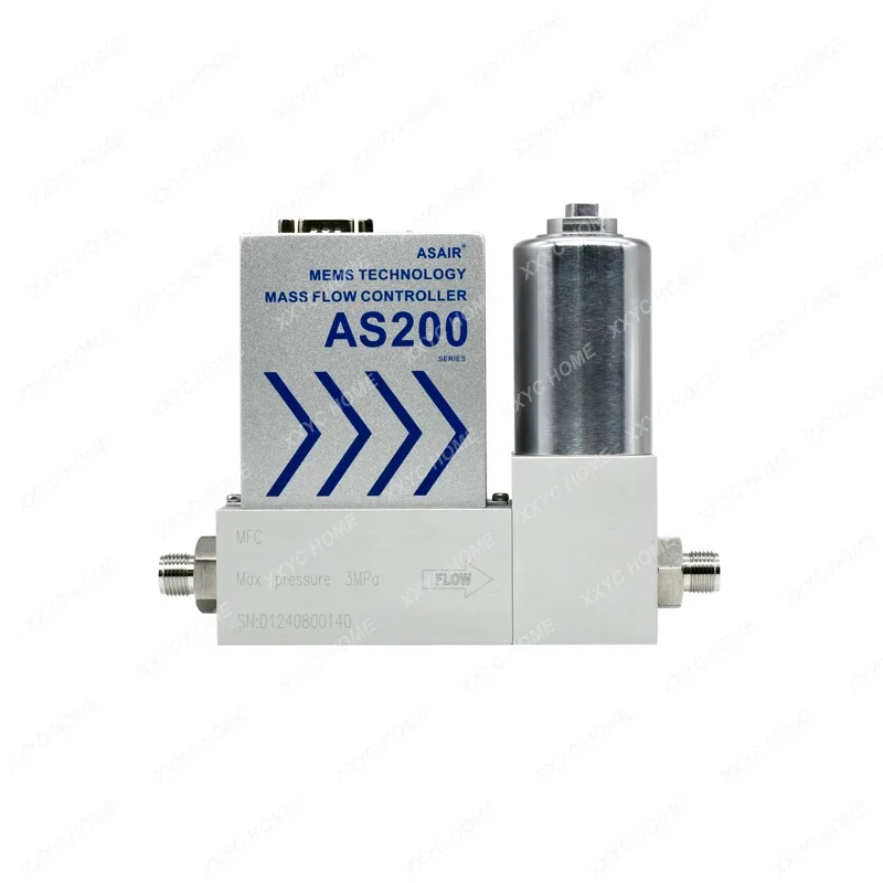 Aluminum Alloy High Precision Gas Mass Flow Controller Air Micro Gas Flow Meter AS200B