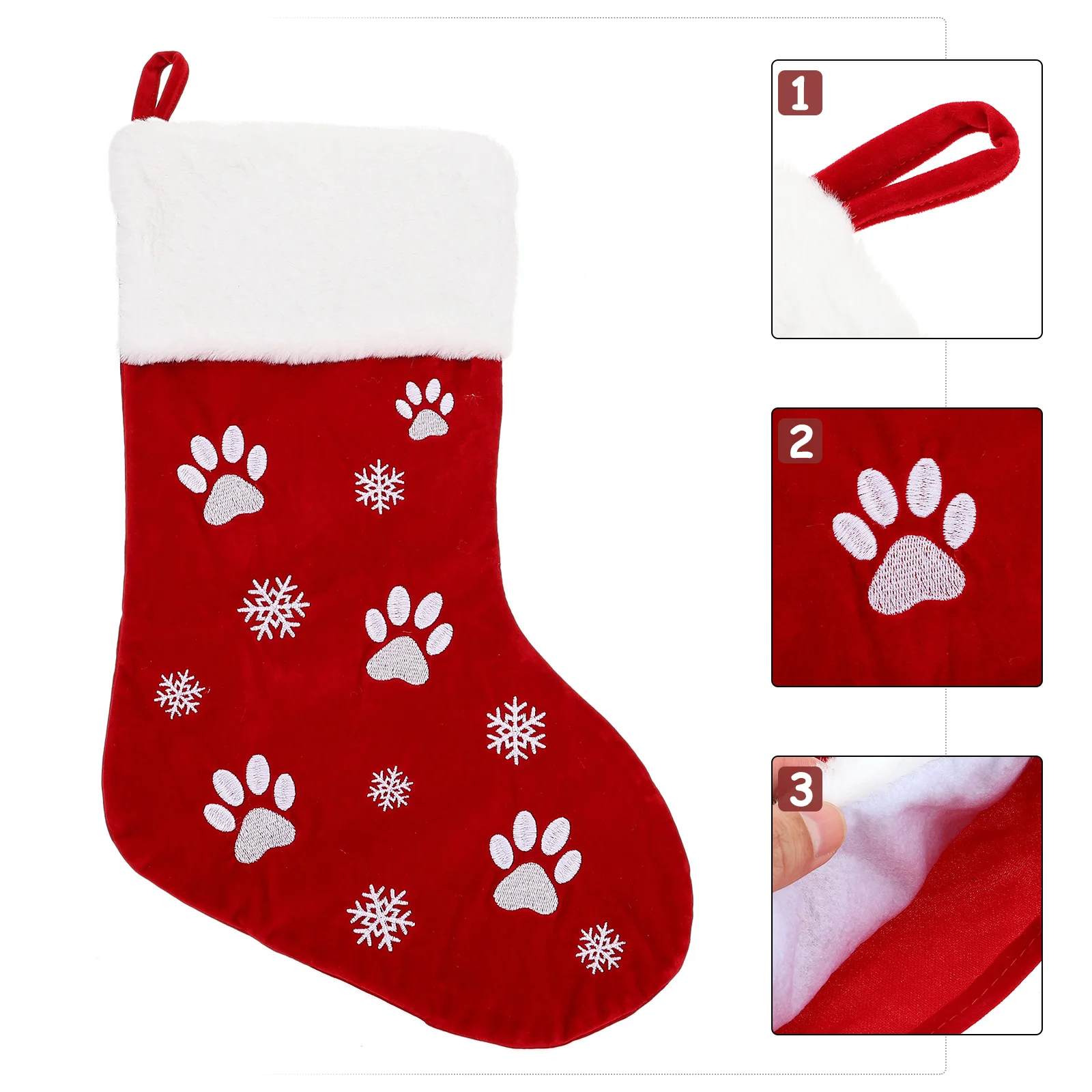 

Christmas Stockings Hanging Gift Socks Cartoon Decorative Polyester Xmas Tree Party Supplies Present Ideas Eco Friendly