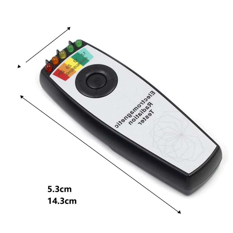 Portátil EMF Gauss Medidor, K2 campo eletromagnético Detector, caça, 5 LED