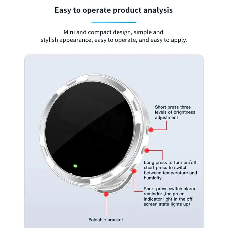 Carbon Monoxide Tester Multifunctional Temperature and Humidity Test Meter Electrochemical Sensor CO Detector