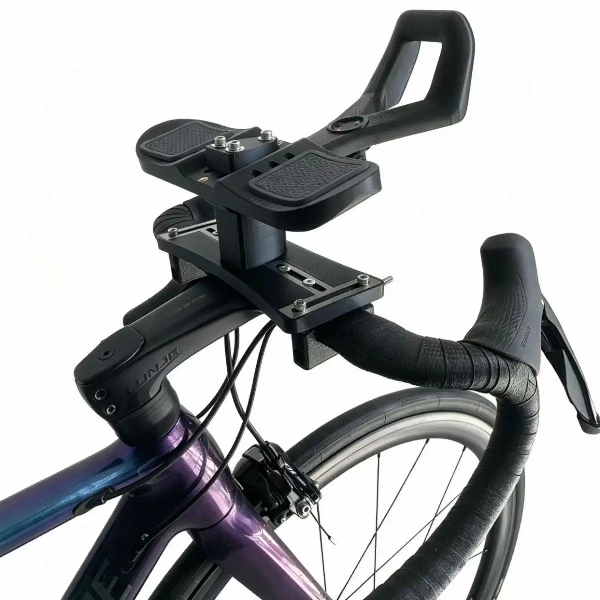 Carbon Fiber PETG Triathlon TT Aero Bar Universal Fit 31.8mm Clamp Integrated Riser Extensions Width 35–53mm Thickness 1.7–2.5mm