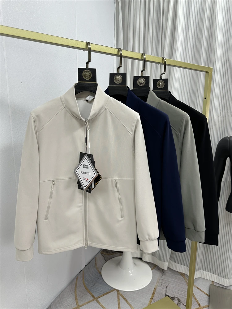 

Водонепроницаемая дышащая мужская модная куртка для активного отдыха с воротником-стойкой, удобная повседневная осенняя куртка из полиэфирного волокна, длинная...