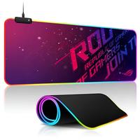 ROG ASUS Mouse Pad Gamer RGB Deskmat Keyboard Mat Gaming Laptops LED Mousepad Desk Protector Anime Mause Mats