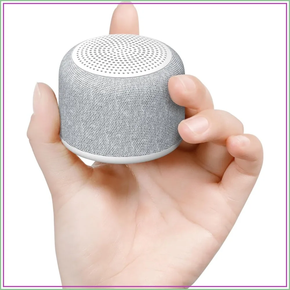 Travel White Noise Sound Machine, Portable Mini Noise Machine for Sleeping with 20 Soothing Sounds, Bluetooth Speaker, Rechargeable