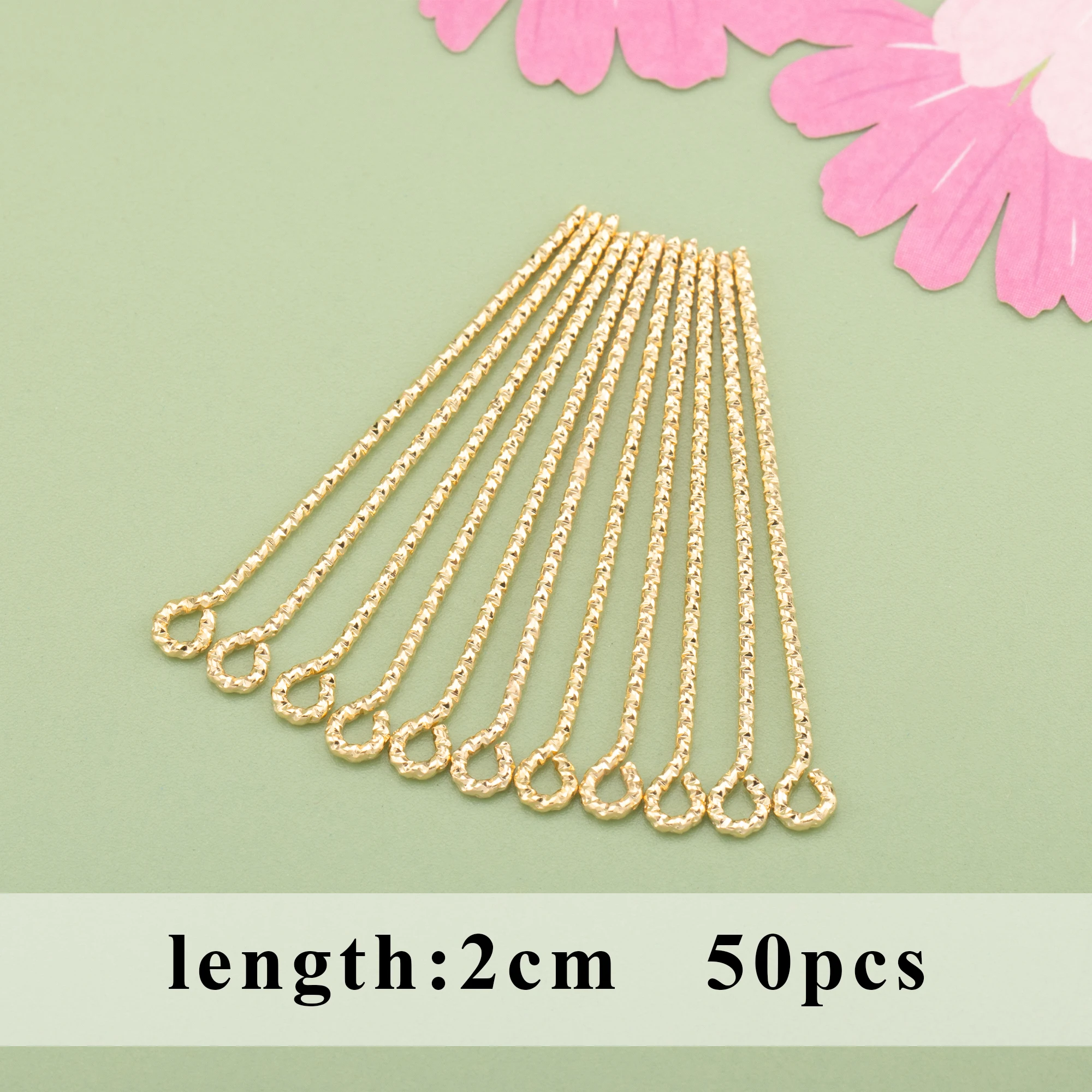 YEGUI M815,jewelry accessories,needle,18k gold plated,0.3 microns,diy accessories,nickel free,charm,jewelry making,50pcs/lot