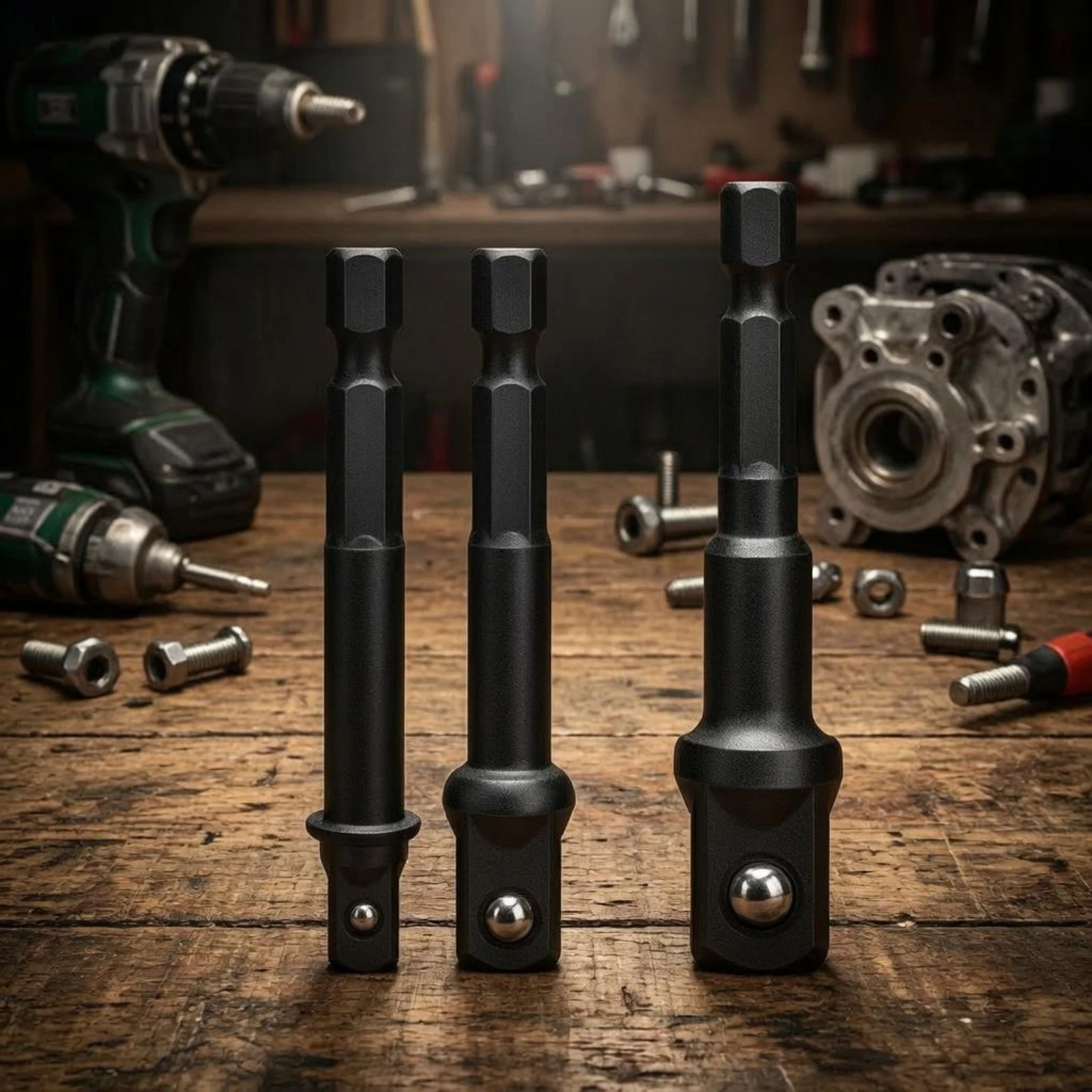 3 Pieces 1/2 Socket Adapter Cr-V Steel 3/8 Socket Adapter Power Tool Accessory Forged Compact for Screwdrivers view 6