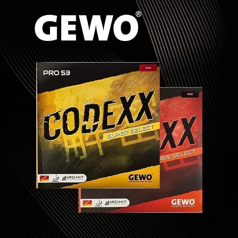 GEWO CODEXX PRO 53 55 احتكاك لزجة تنس الطاولة المطاط الأصلي GEWO CODE XX PRO بينغ بونغ كعكة الإسفنج