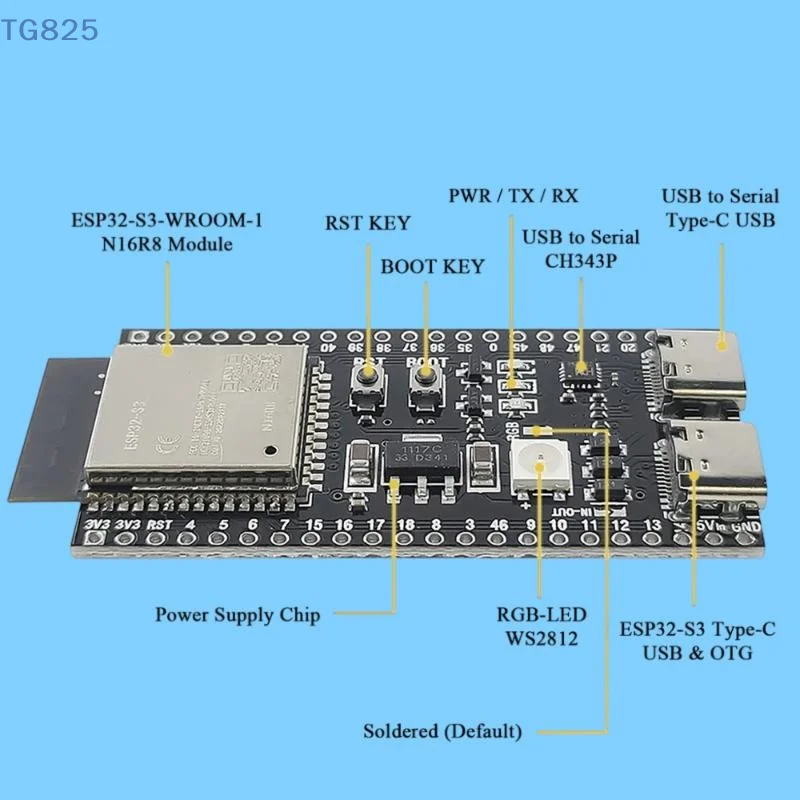 【AN】Dual Core Development Board With 2.4G WiFi Bluetooth Support Perfect For DIY Electronics IoT Projects And Programming Work