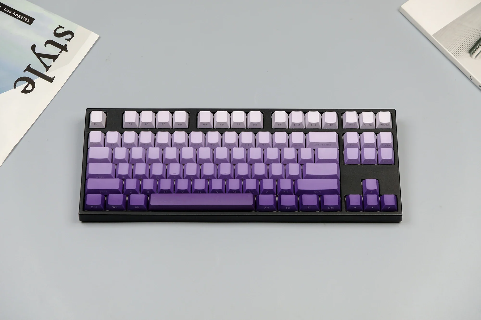 Sublimation Colored Heat Press Printing Blank Keycaps Mechanical Keyboard 87/104/108/138 keycaps