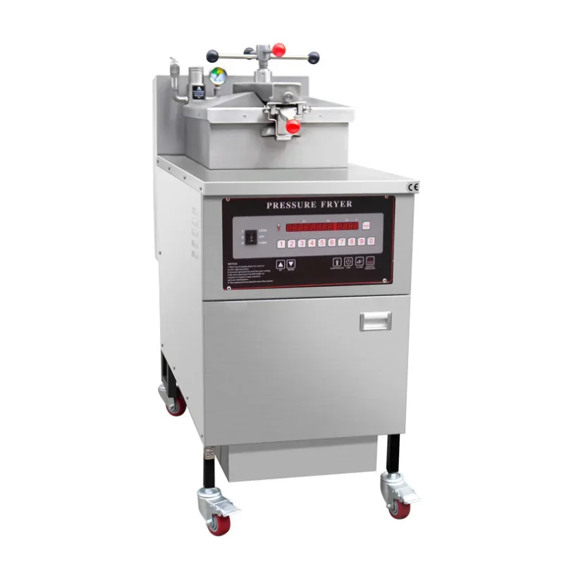 For 380v Vertical Pressure Fryer 24L High Voltage Gas Commercial Stainless Steel Electric Heating  Fried Chicken Equipment