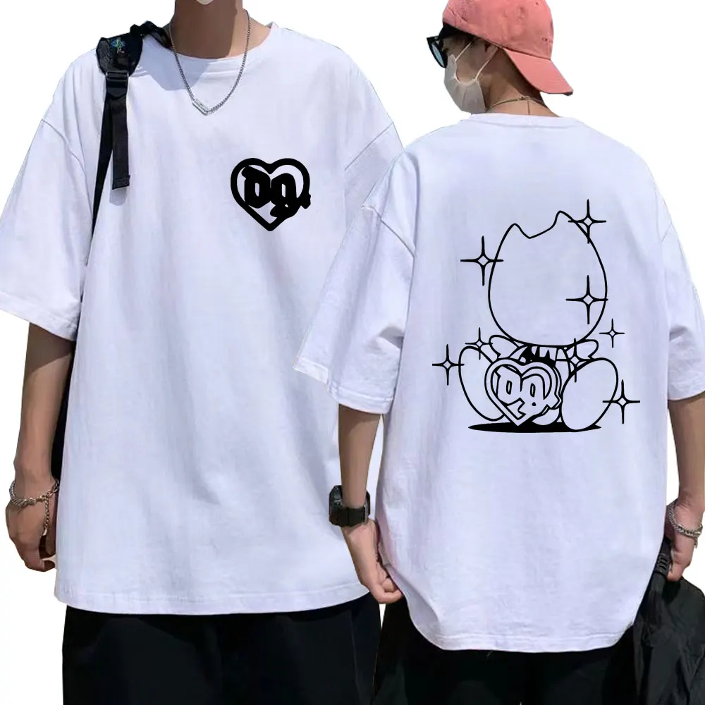 Bladee Skate Drain Gang Band Logo T Shirt Men Women Fashion Hip Hop Oversized Summer T-shirts Cotton Casual Soft Tees Streetwear