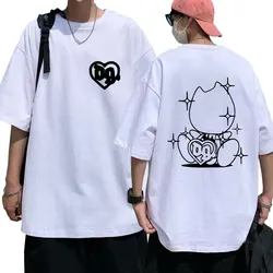 Bladee Skate Drain Gang Band Logo T Shirt mężczyźni kobiety moda Hip Hop letnie T-shirty bawełniane Casual miękkie koszulki Streetwear