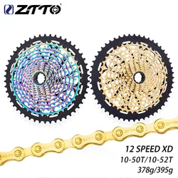 ZTTO MTB 12 Speed 10-50T Eagle Cassette Ultimate 12S 10-52T XD Cassette 378g ULT Sprocket K7 Ultralight 12V Freewheel 12s K7