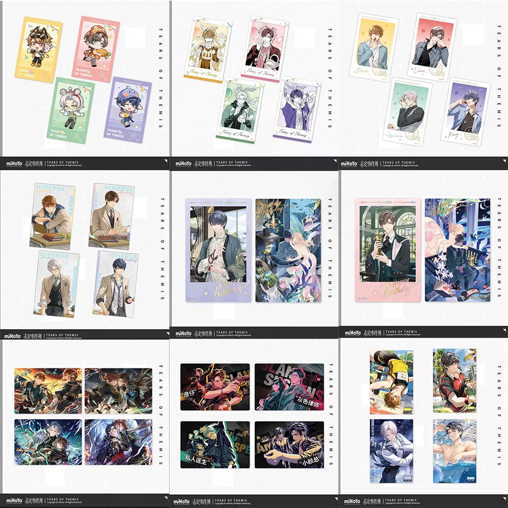 

Sunsyea Tears of Themis Official Merch From miHoYo Collection Cards Set Adjudicator King Libra Raven For Fans