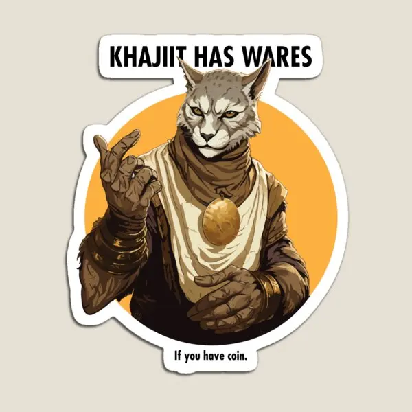 

Магнитный Декор Khajiit, детские наклейки, Красочный Держатель холодильника, милая забавная домашняя игрушка