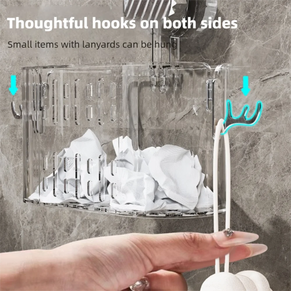 

Полка для душа на присосках в стиле лайт-люкс, съемная, настенная, органайзер для хранения, экономия места, дренажная корзина-держатель