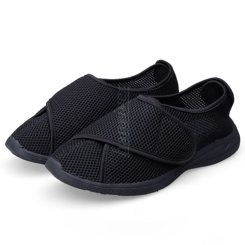 Professional diabetes health care shoes in the spring and autumn, the elderly Widenin foot swelling shoes breathable flat shoes